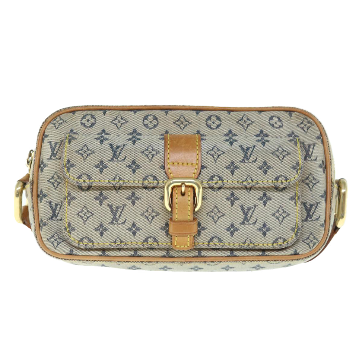 LOUIS VUITTON Monogram Mini Juliet MM Shoulder Bag Blue M92004 LV Auth 63285