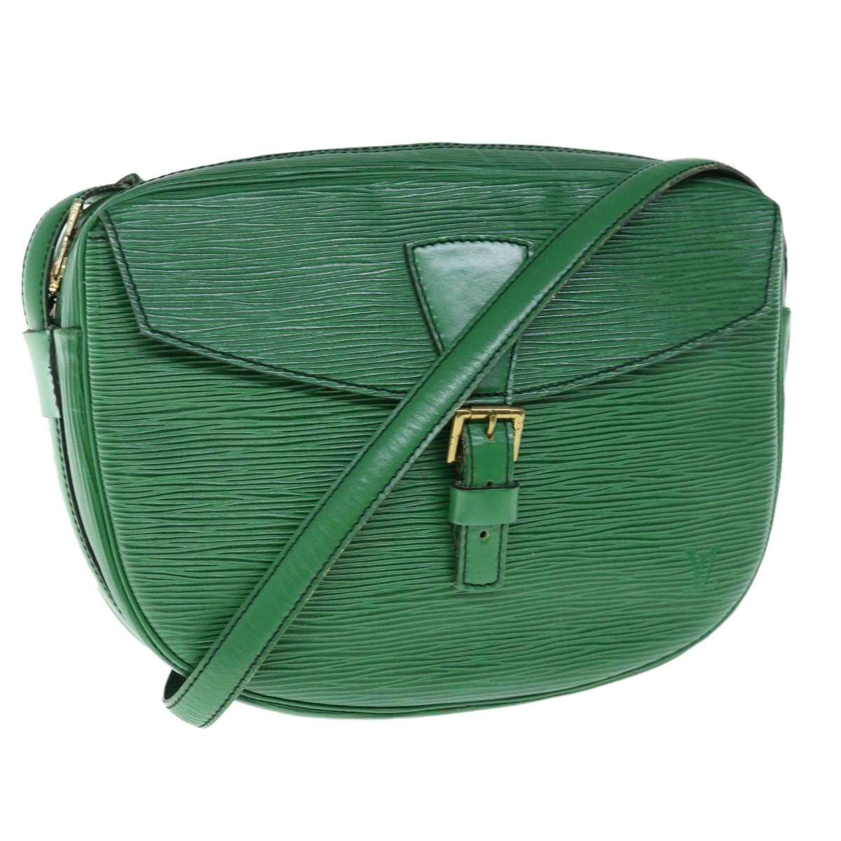 LOUIS VUITTON Epi Jeune Fille MM Shoulder Bag Green M52154 LV Auth 63298