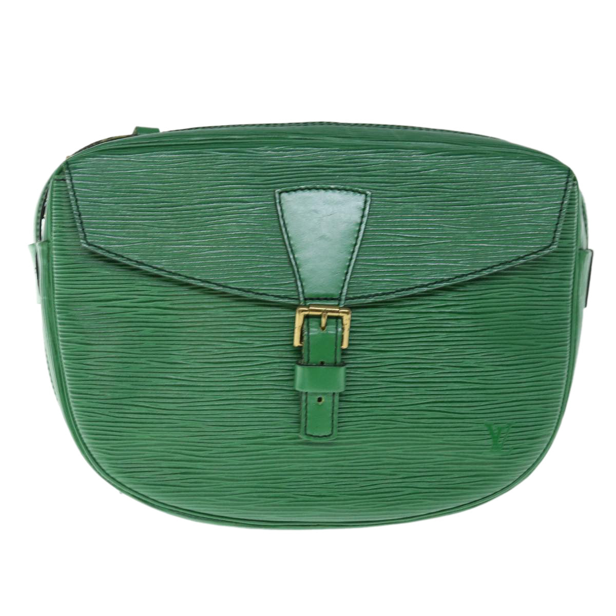 LOUIS VUITTON Epi Jeune Fille MM Shoulder Bag Green M52154 LV Auth 63298