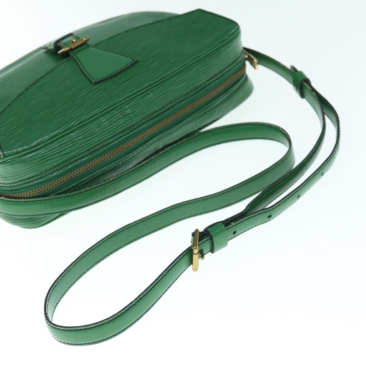 LOUIS VUITTON Epi Jeune Fille MM Shoulder Bag Green M52154 LV Auth 63298