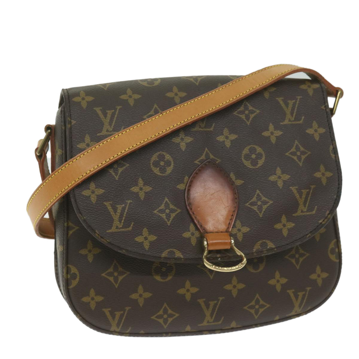 LOUIS VUITTON Monogram Saint Cloud GM Shoulder Bag M51242 LV Auth 63300