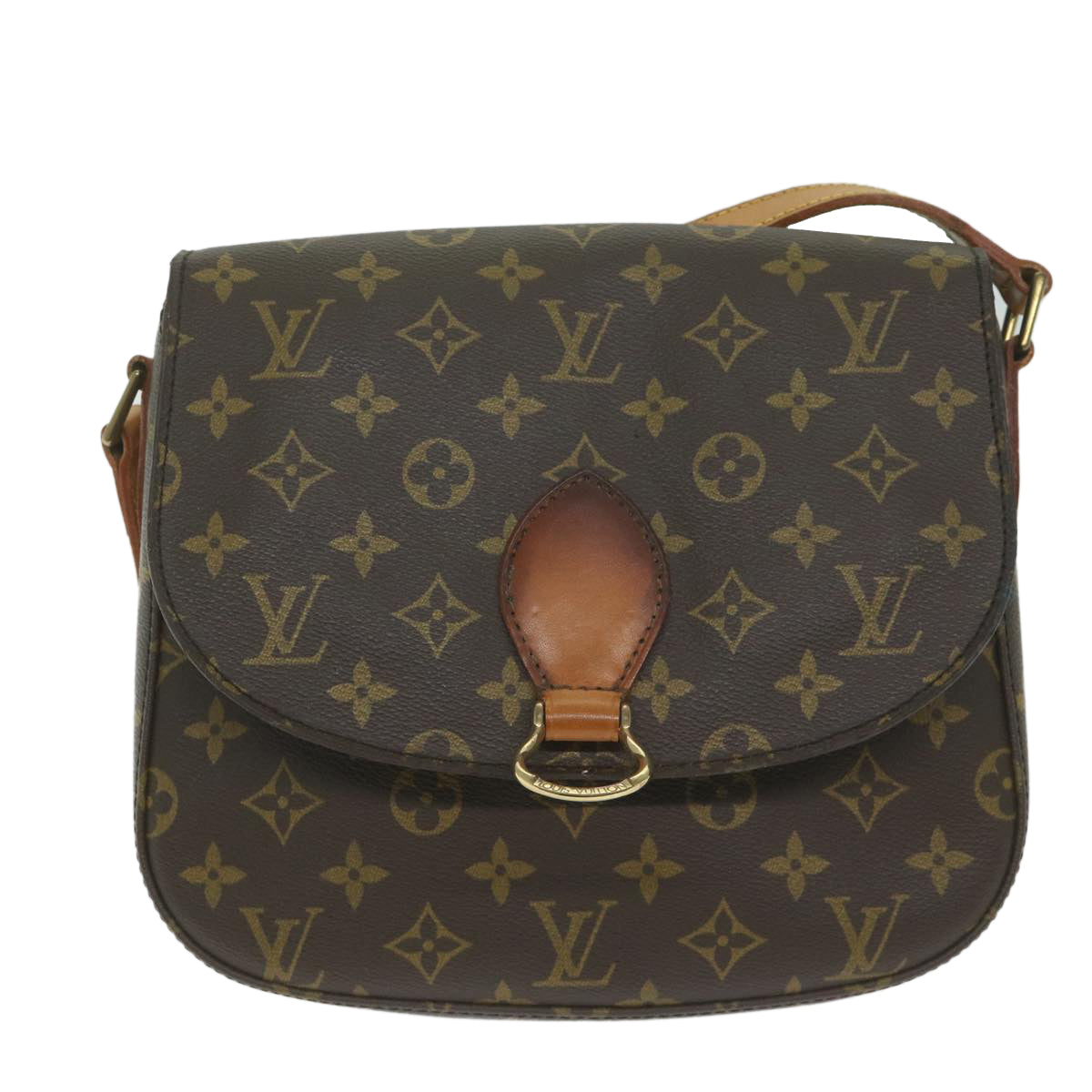 LOUIS VUITTON Monogram Saint Cloud GM Shoulder Bag M51242 LV Auth 63300