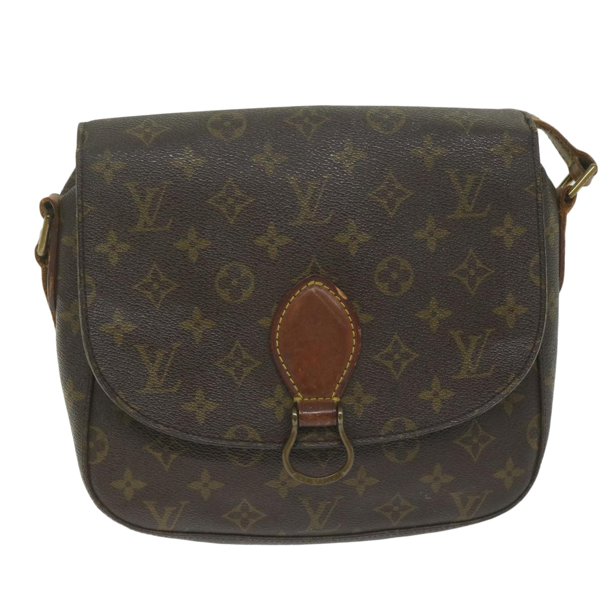 LOUIS VUITTON Monogram Saint Cloud GM Shoulder Bag M51242 LV Auth 63306