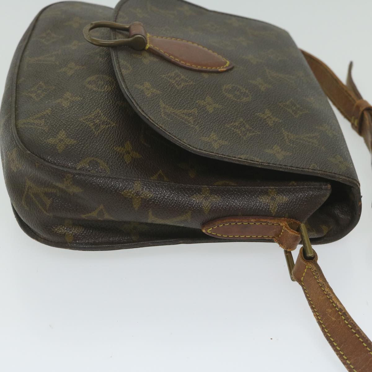 LOUIS VUITTON Monogram Saint Cloud GM Shoulder Bag M51242 LV Auth 63306