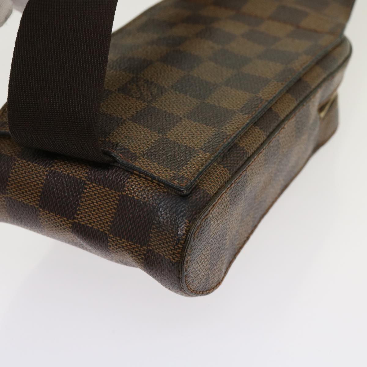 LOUIS VUITTON Damier Ebene Geronimos Shoulder Bag N51994 LV Auth 63312