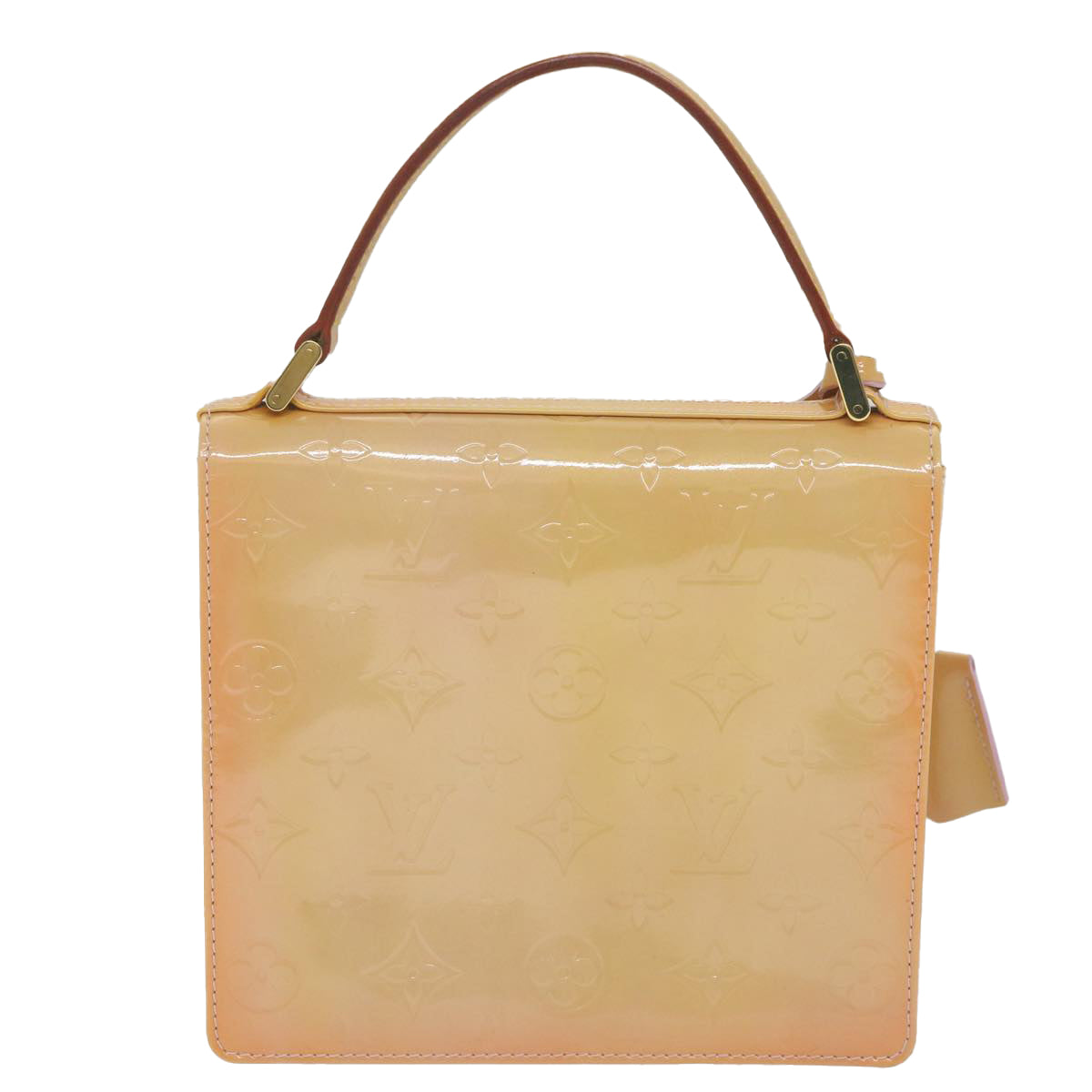 LOUIS VUITTON Vernis Spring Street Hand Bag Marshmallow Pink M91033 Auth 63315 - 0
