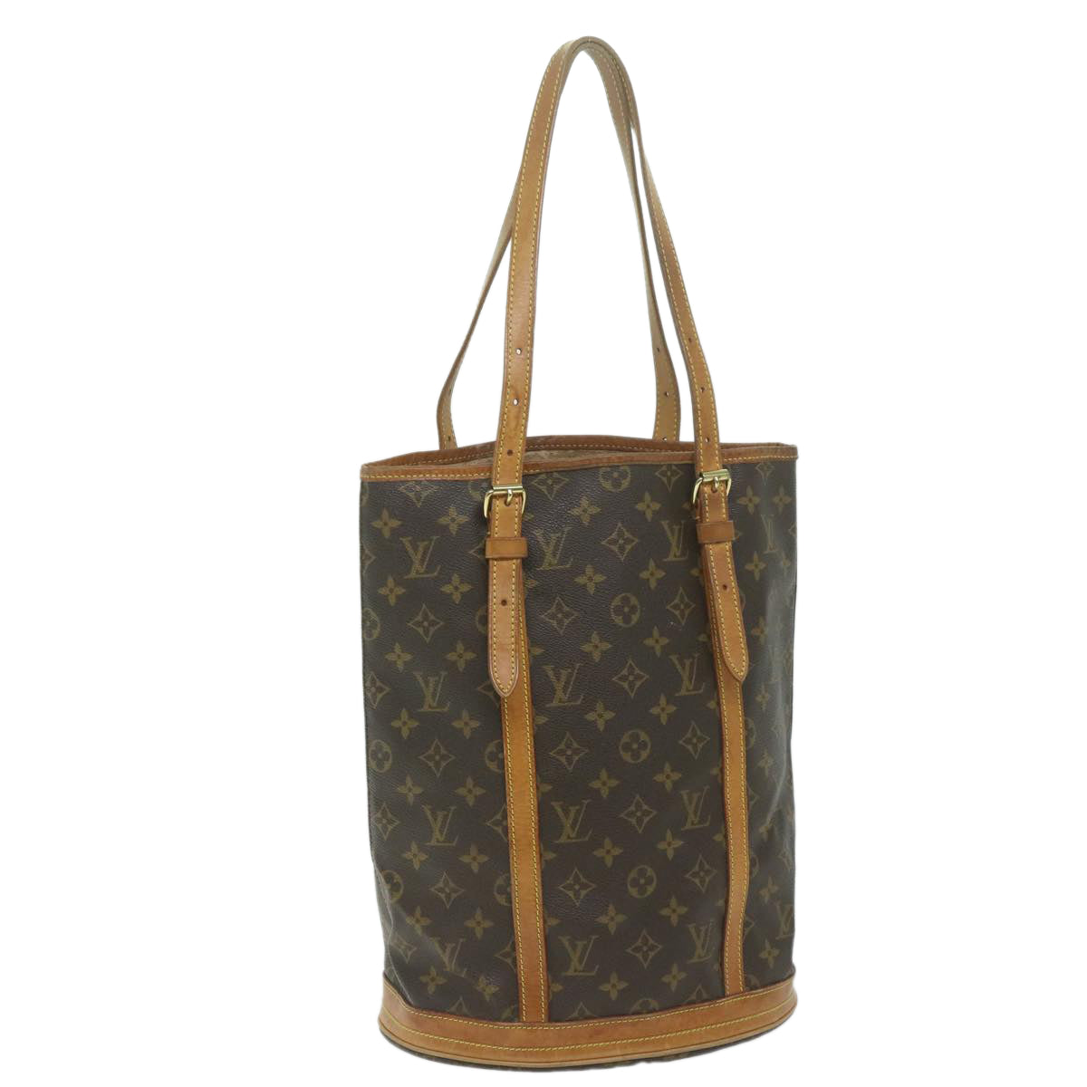 LOUIS VUITTON Monogram Bucket GM Shoulder Bag M42236 LV Auth 63345