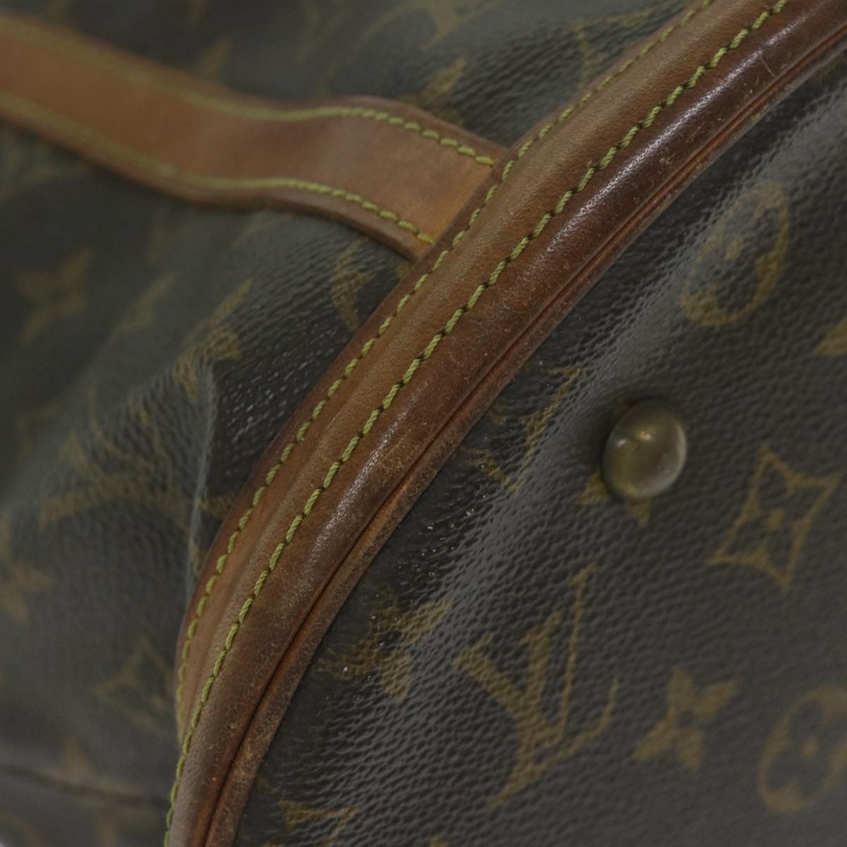 LOUIS VUITTON Monogram Bucket GM Shoulder Bag M42236 LV Auth 63347