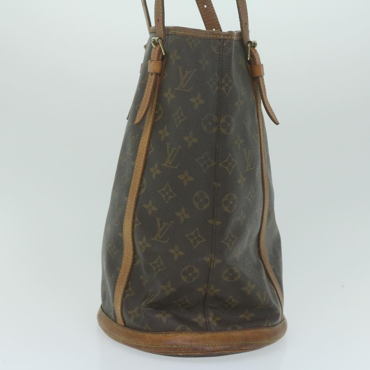 LOUIS VUITTON Monogram Bucket GM Shoulder Bag M42236 LV Auth 63347