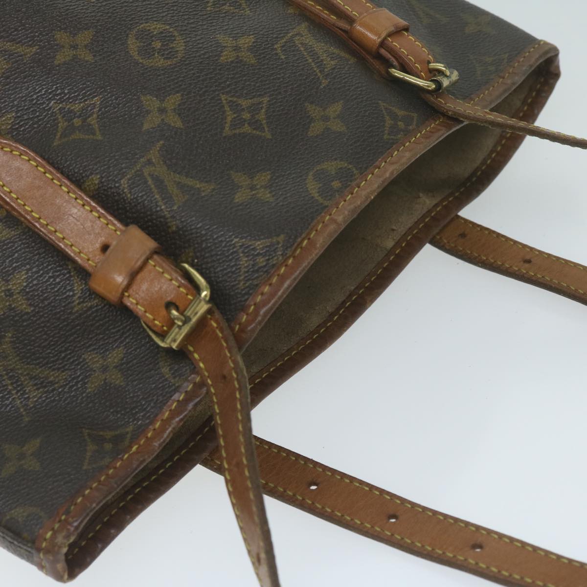 LOUIS VUITTON Monogram Bucket GM Shoulder Bag M42236 LV Auth 63347