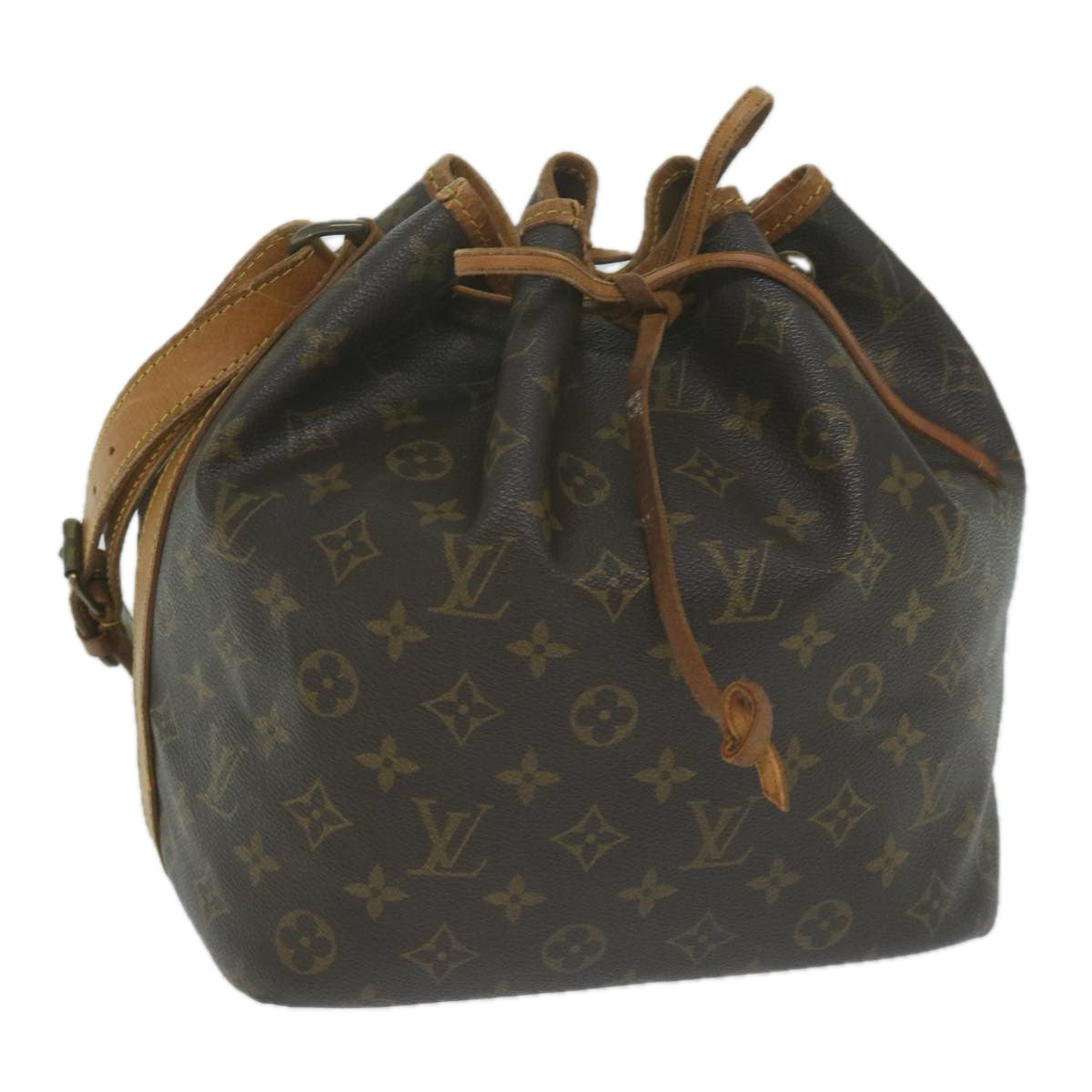 LOUIS VUITTON Monogram Petit Noe Shoulder Bag M42226 LV Auth 63348