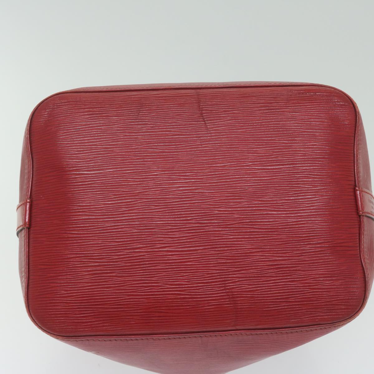 LOUIS VUITTON Epi Petit Noe Shoulder Bag Red M44107 LV Auth 63355