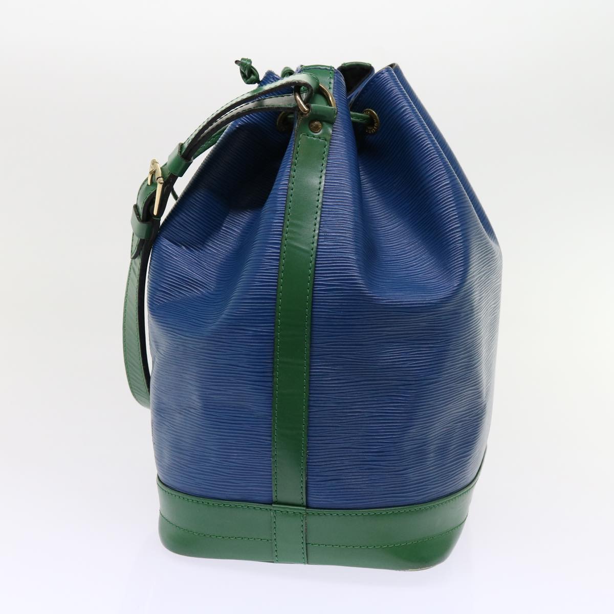 LOUIS VUITTON Epi Noe Shoulder Bag Bicolor Green Blue M44044 LV Auth 63358