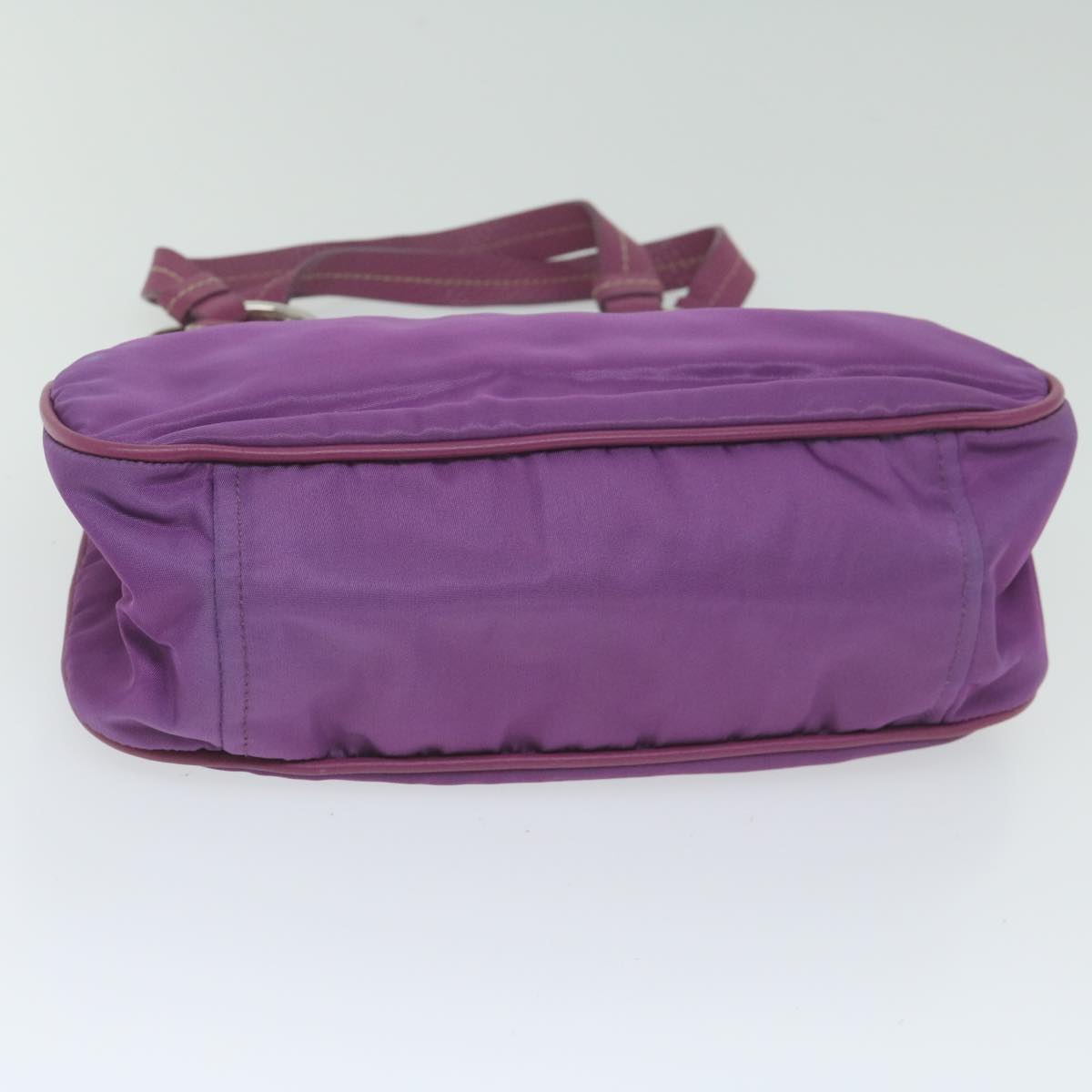 PRADA Hand Bag Nylon Purple Auth 63379