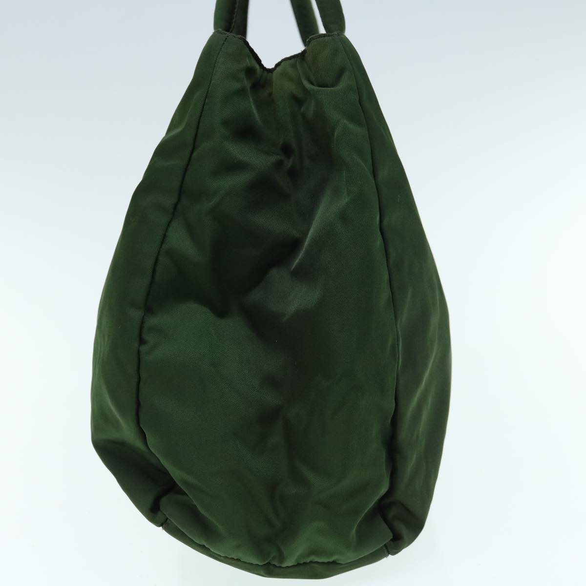 PRADA Hand Bag Nylon Khaki Auth 63383