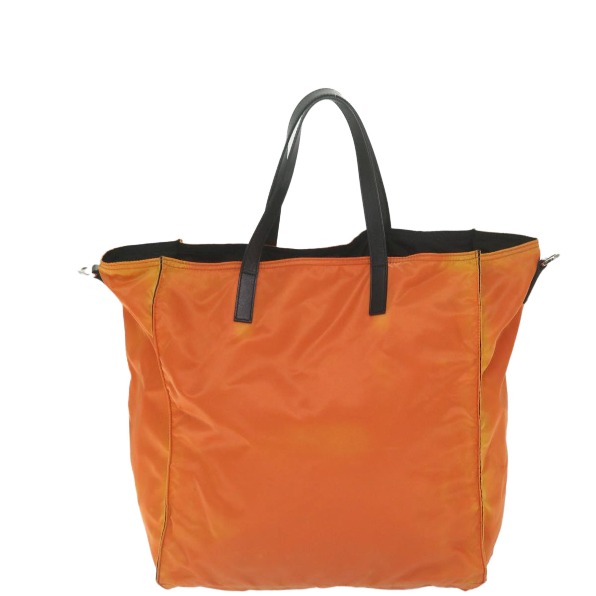 PRADA Tote Bag Nylon 2way Orange Auth 63385 - 0