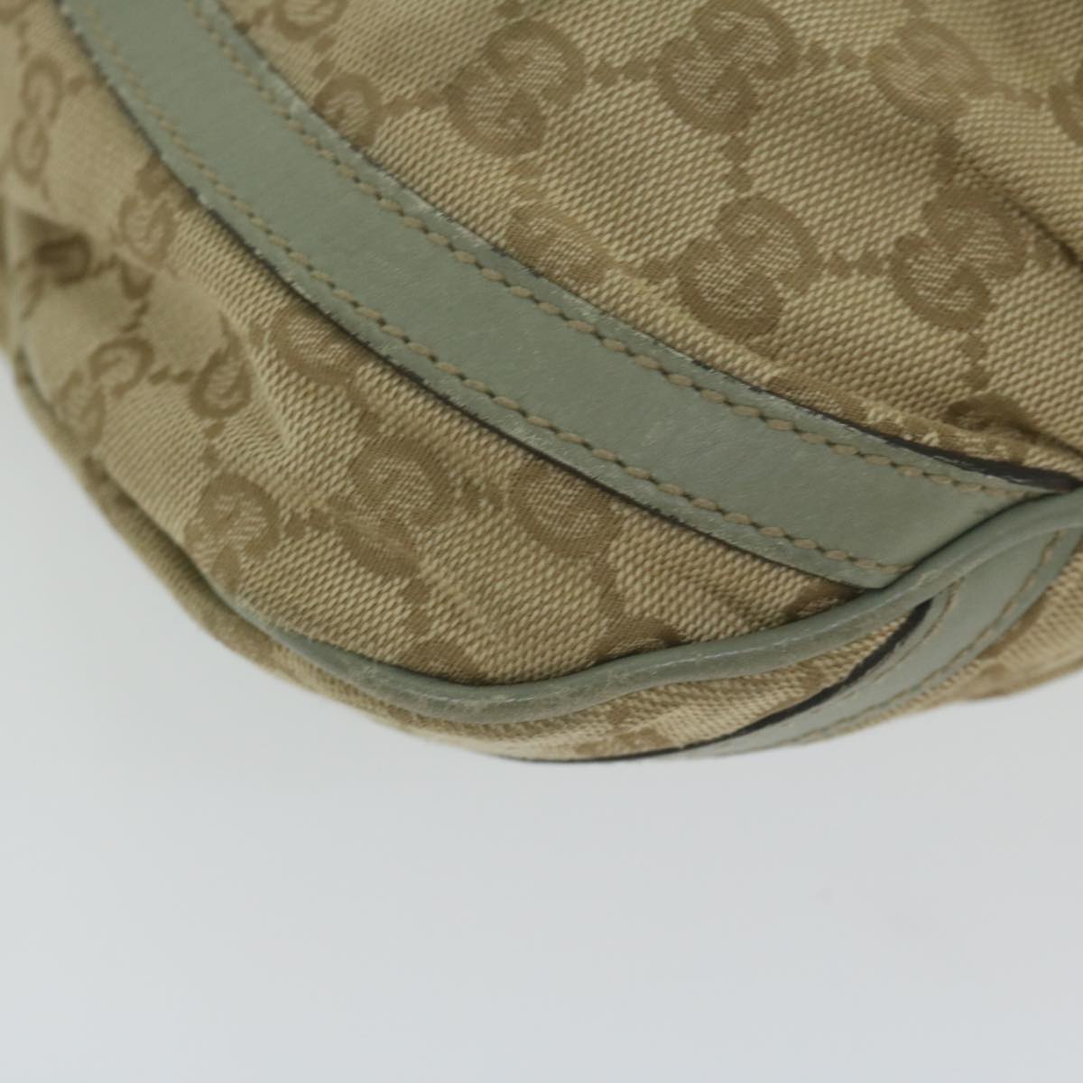 GUCCI GG Canvas Shoulder Bag Beige 203257 Auth 63391