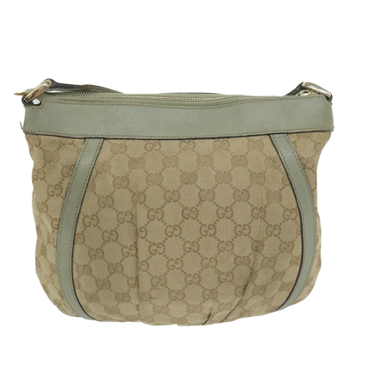 GUCCI GG Canvas Shoulder Bag Beige 203257 Auth 63391 - 0