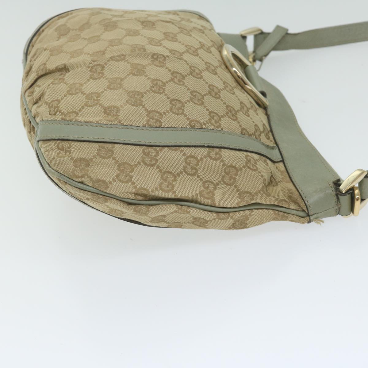 GUCCI GG Canvas Shoulder Bag Beige 203257 Auth 63391