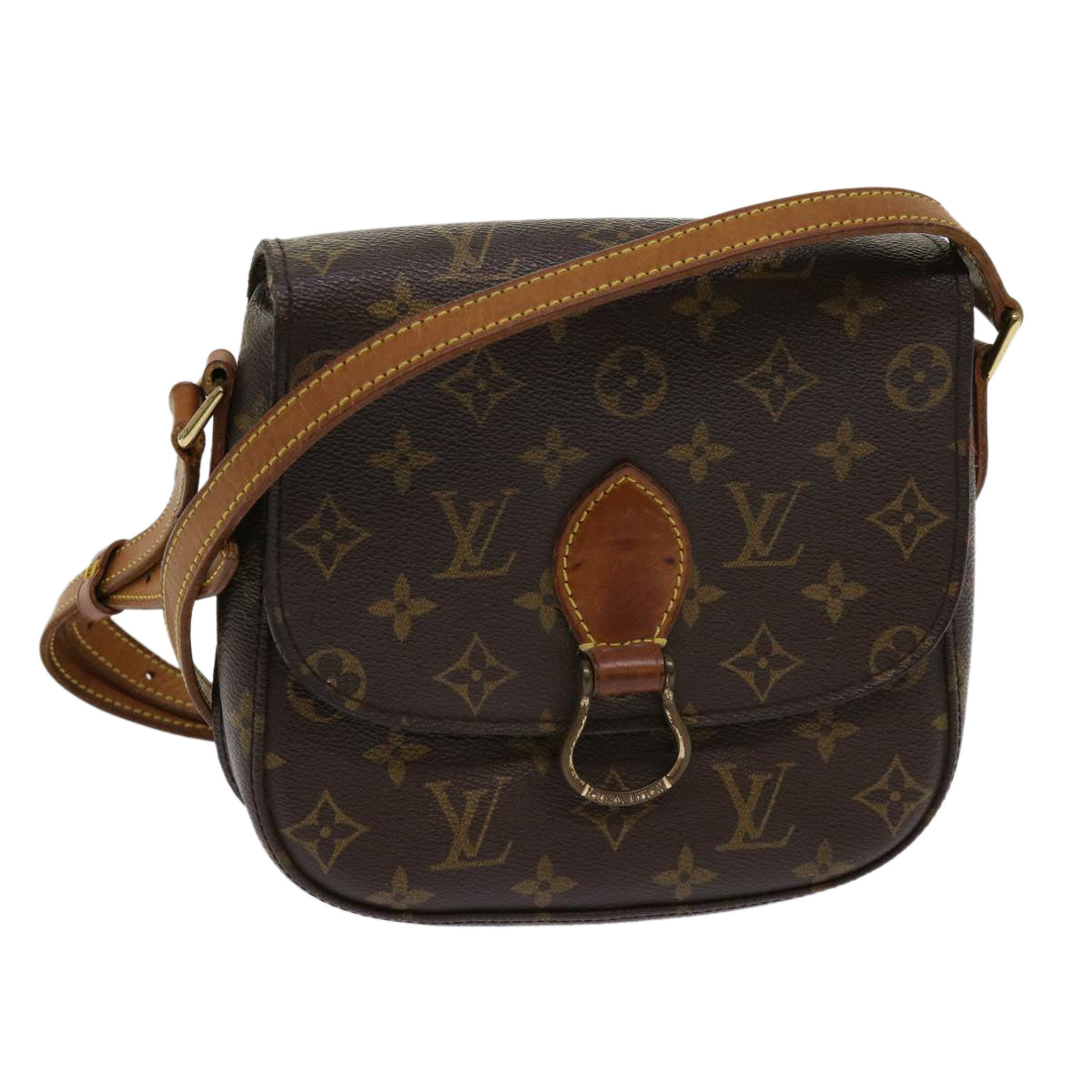 LOUIS VUITTON Monogram Saint Cloud MM Shoulder Bag M51243 LV Auth 63411