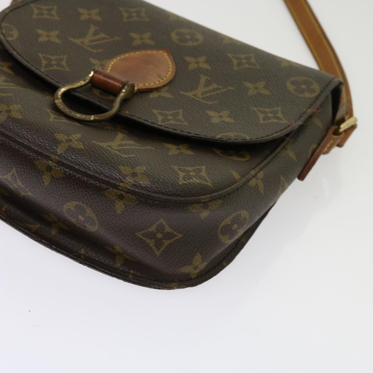 LOUIS VUITTON Monogram Saint Cloud MM Shoulder Bag M51243 LV Auth 63411