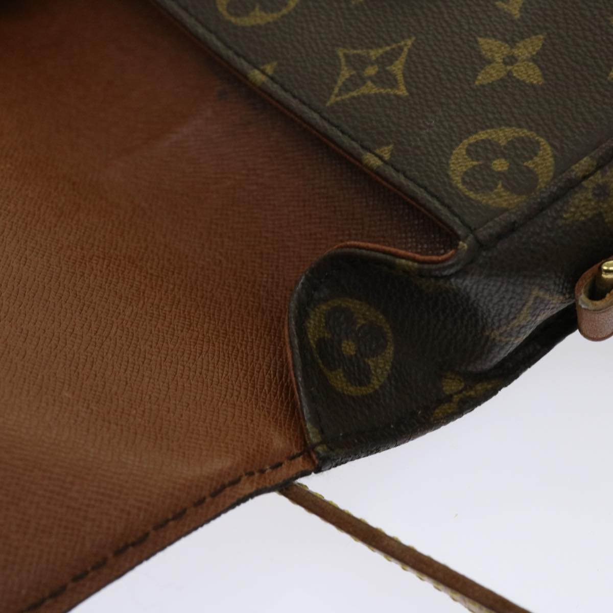 LOUIS VUITTON Monogram Saint Cloud MM Shoulder Bag M51243 LV Auth 63411