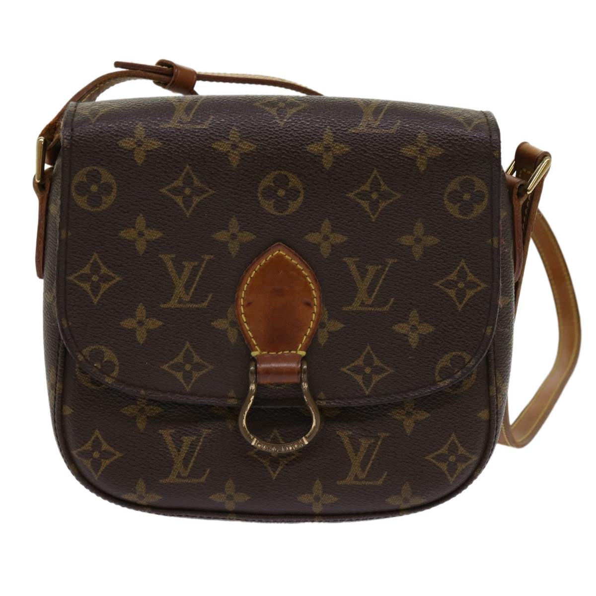 LOUIS VUITTON Monogram Saint Cloud MM Shoulder Bag M51243 LV Auth 63411