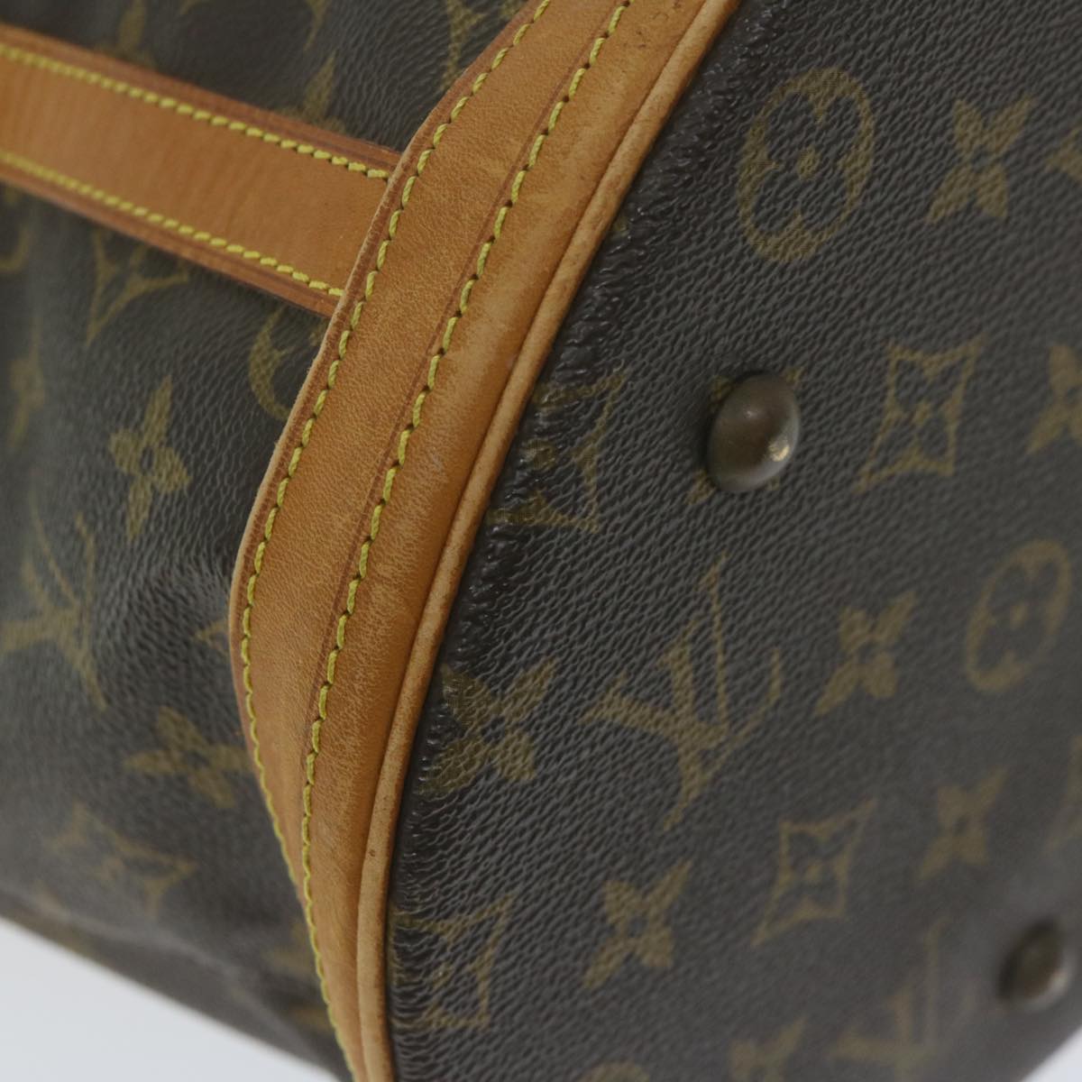 LOUIS VUITTON Monogram Bucket GM Shoulder Bag M42236 LV Auth 63455