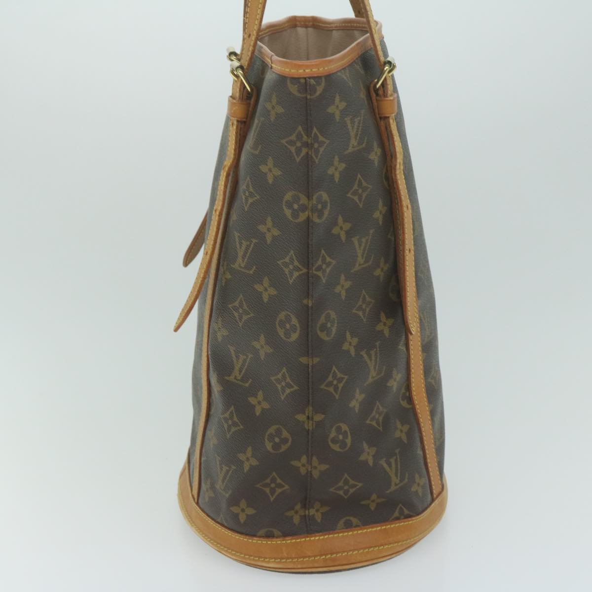 LOUIS VUITTON Monogram Bucket GM Shoulder Bag M42236 LV Auth 63455