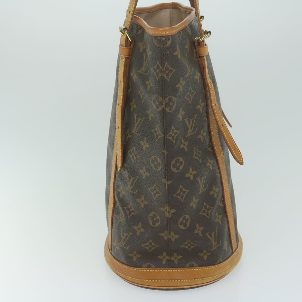 LOUIS VUITTON Monogram Bucket GM Shoulder Bag M42236 LV Auth 63455