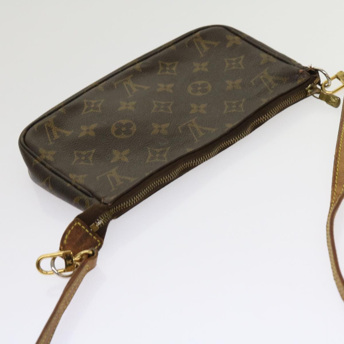 LOUIS VUITTON Monogram Pochette Accessoires Pouch M51980 LV Auth 63468