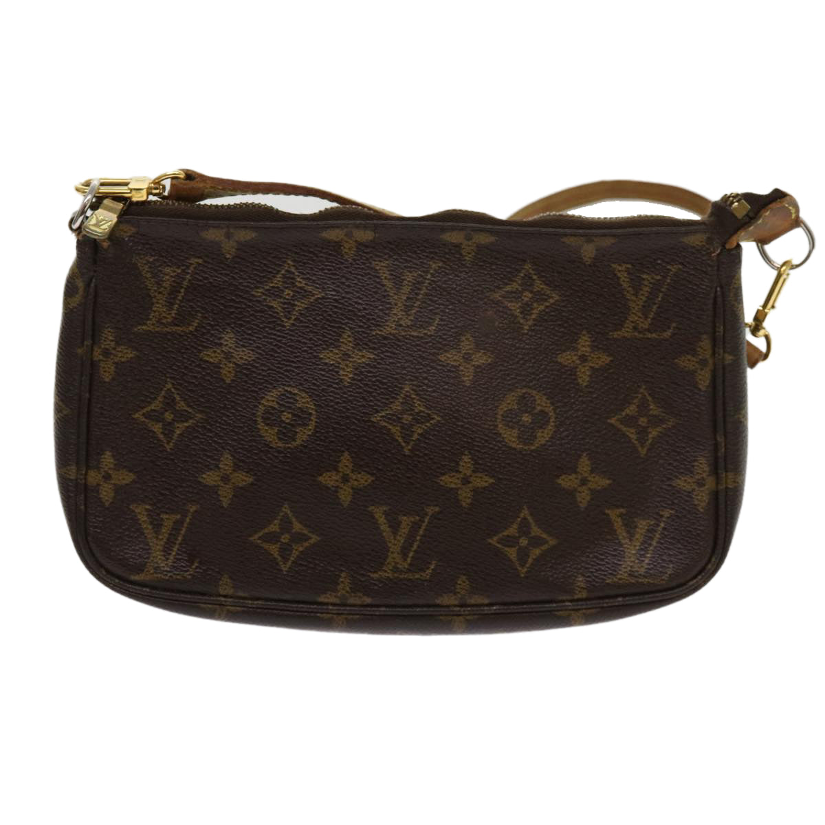 LOUIS VUITTON Monogram Pochette Accessoires Pouch M51980 LV Auth 63468