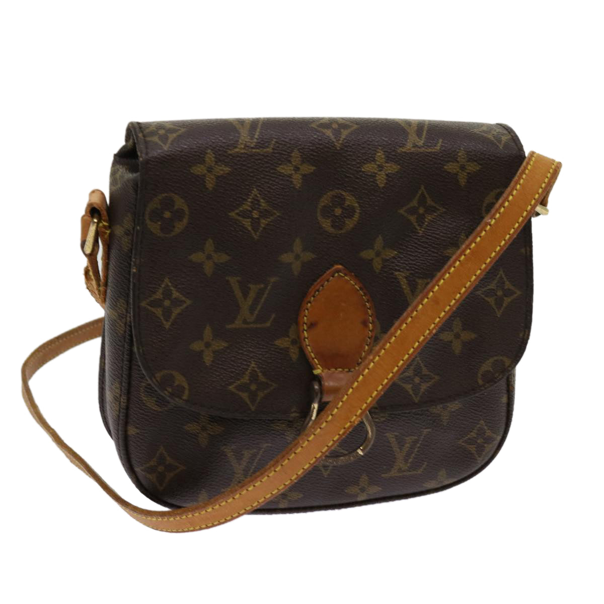 LOUIS VUITTON Monogram Saint Cloud MM Shoulder Bag M51243 LV Auth 63484