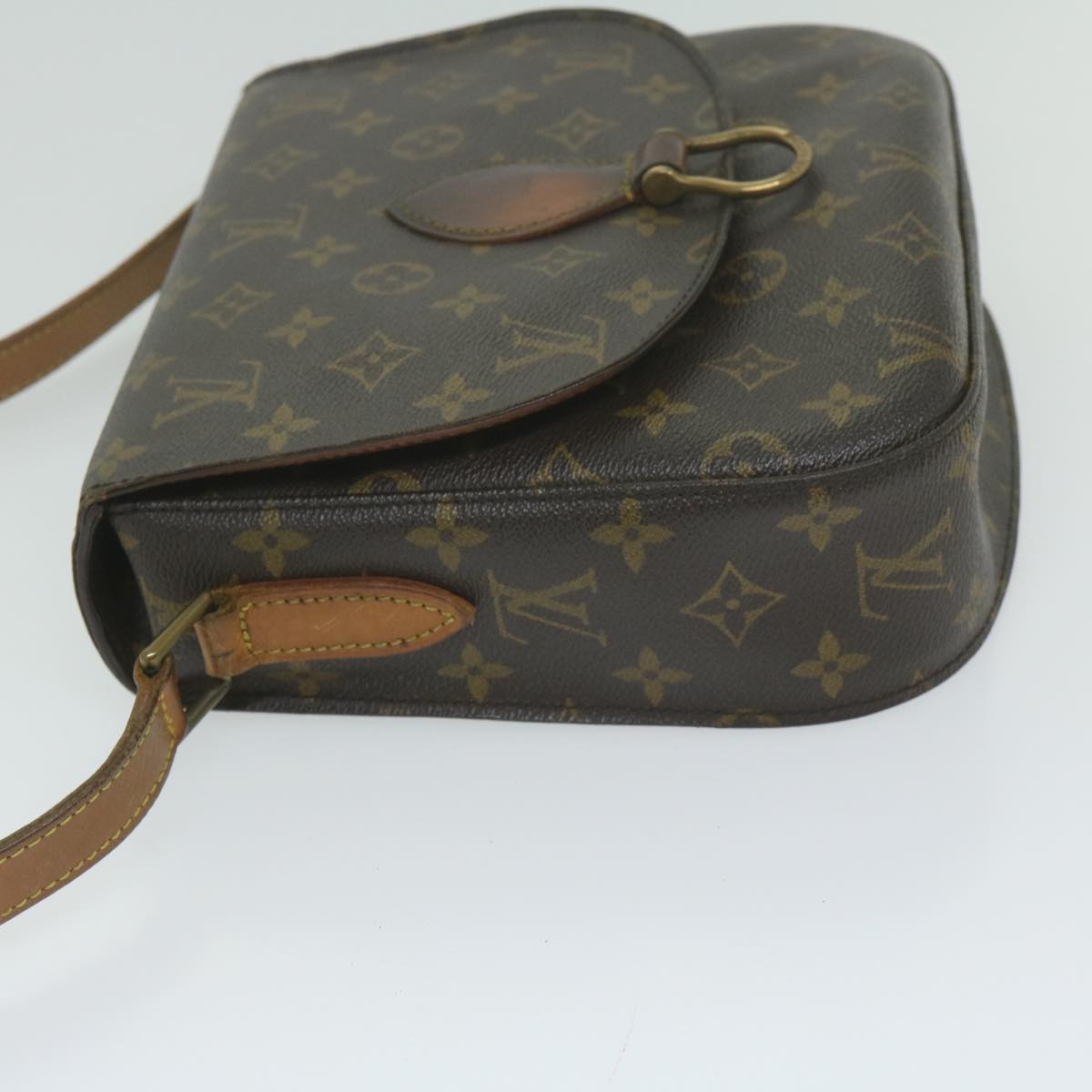 LOUIS VUITTON Monogram Saint Cloud GM Shoulder Bag M51242 LV Auth 63488