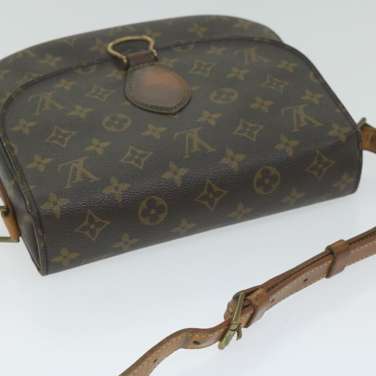 LOUIS VUITTON Monogram Saint Cloud GM Shoulder Bag M51242 LV Auth 63488