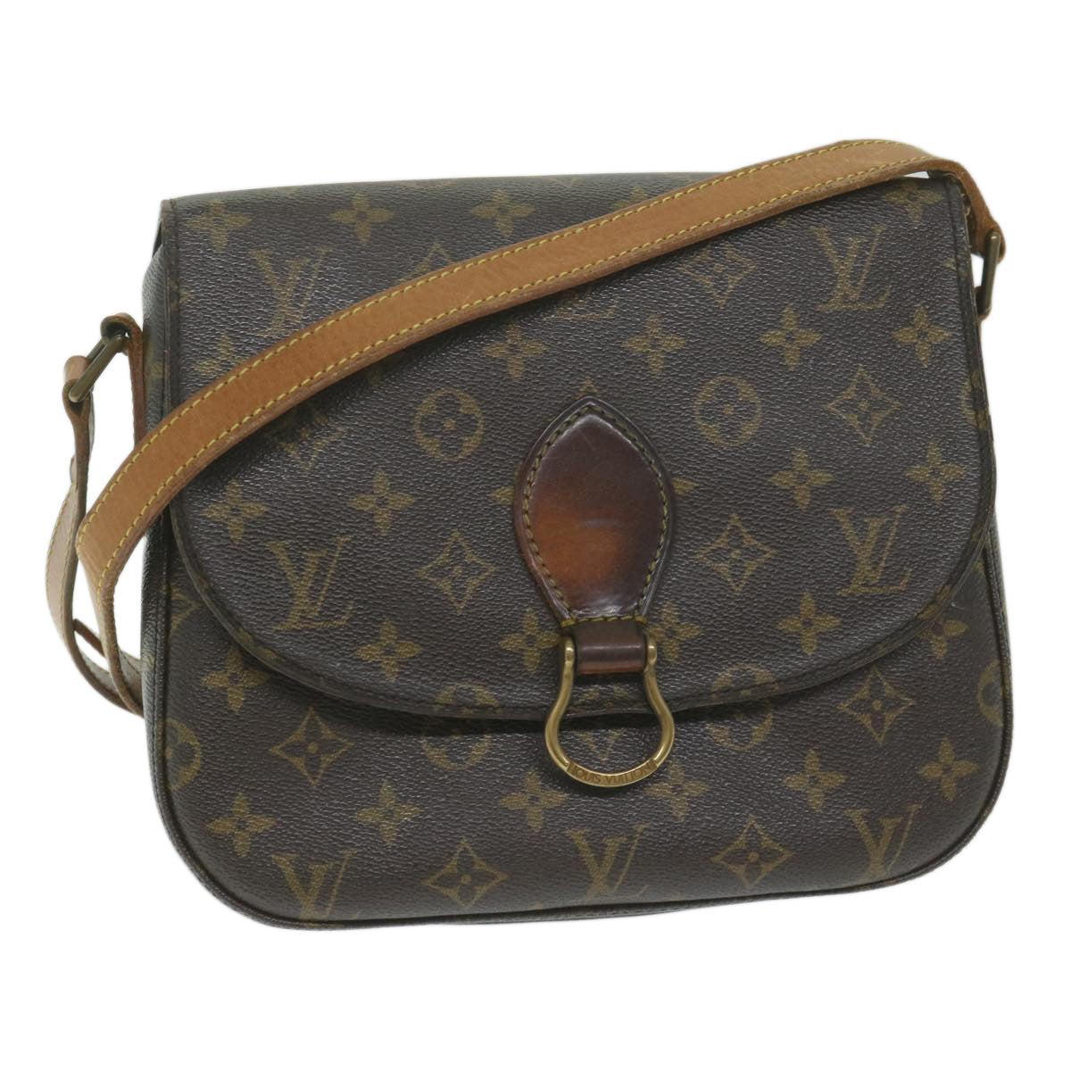 LOUIS VUITTON Monogram Saint Cloud GM Shoulder Bag M51242 LV Auth 63488