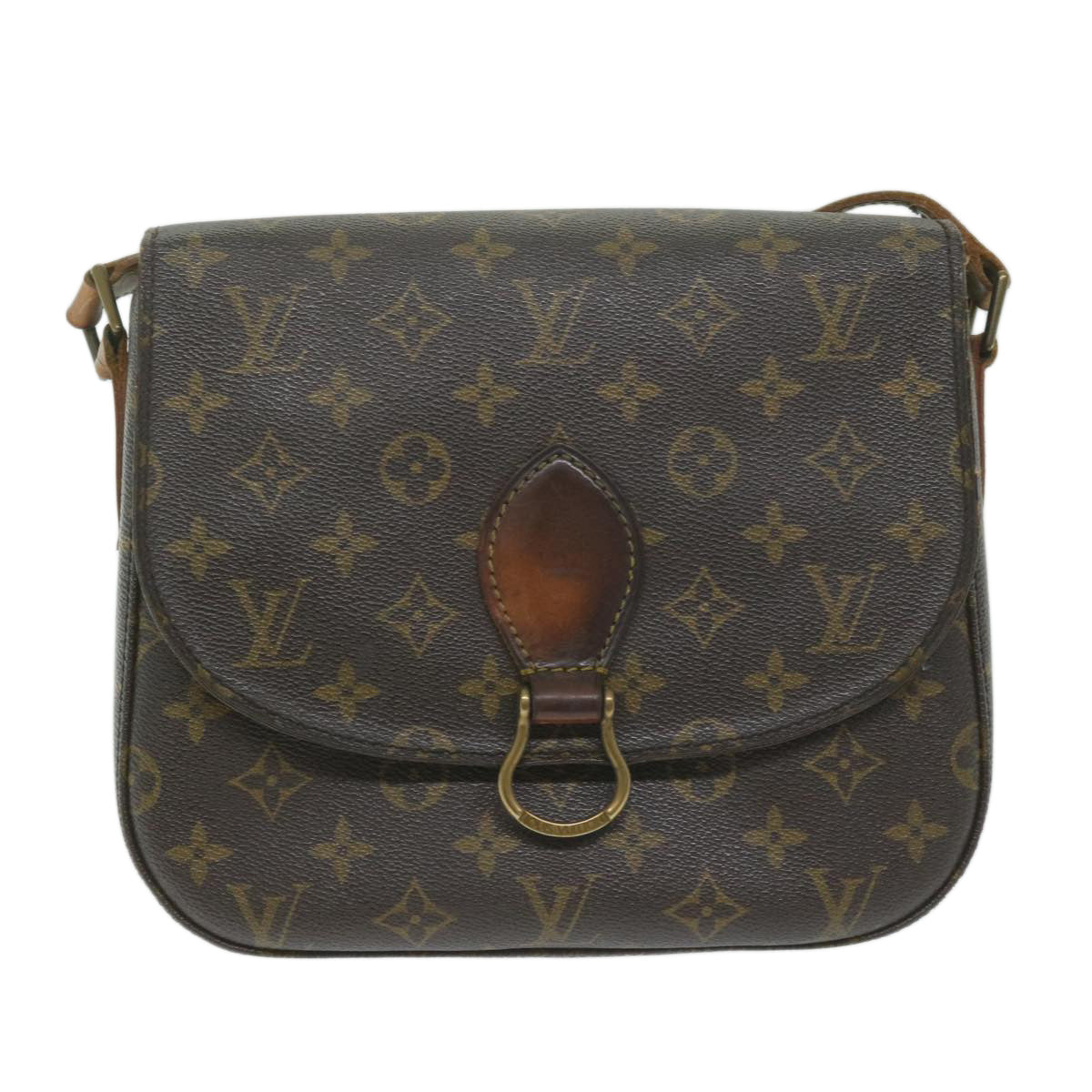 LOUIS VUITTON Monogram Saint Cloud GM Shoulder Bag M51242 LV Auth 63488