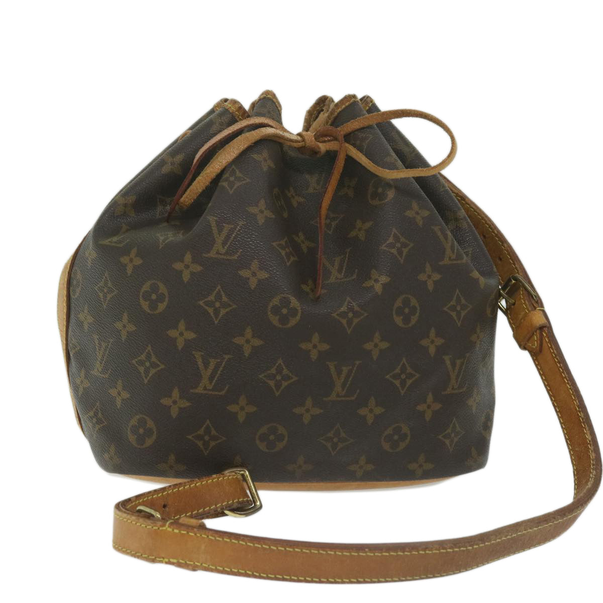 LOUIS VUITTON Monogram Petit Noe Shoulder Bag M42226 LV Auth 63520