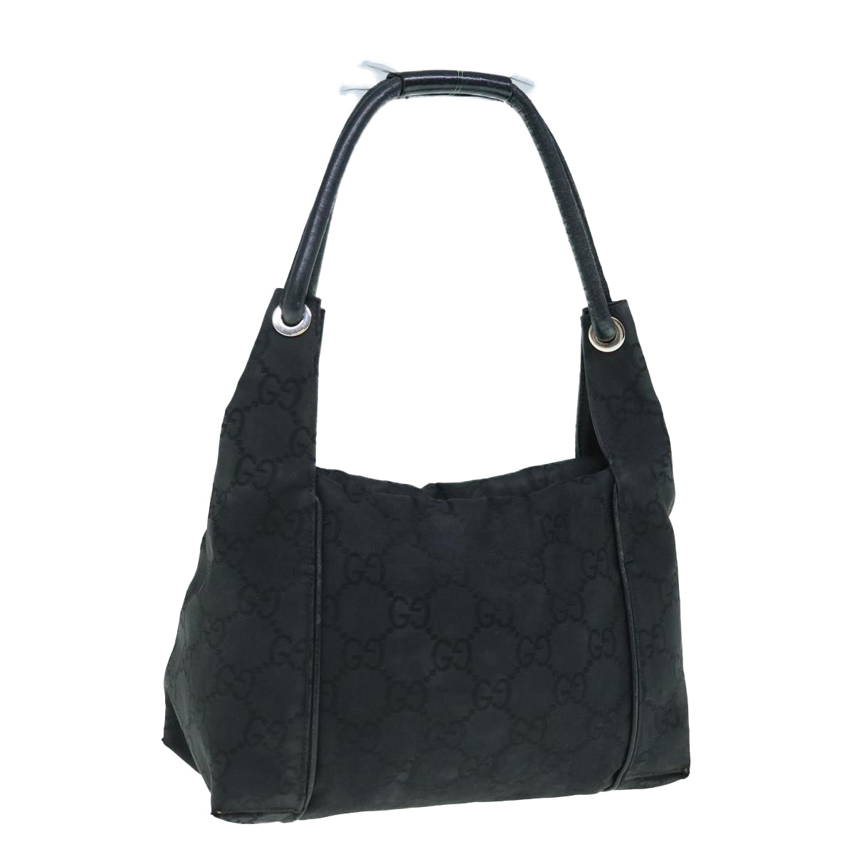 GUCCI GG Canvas Shoulder Bag Outlet Black 152280 Auth 63528