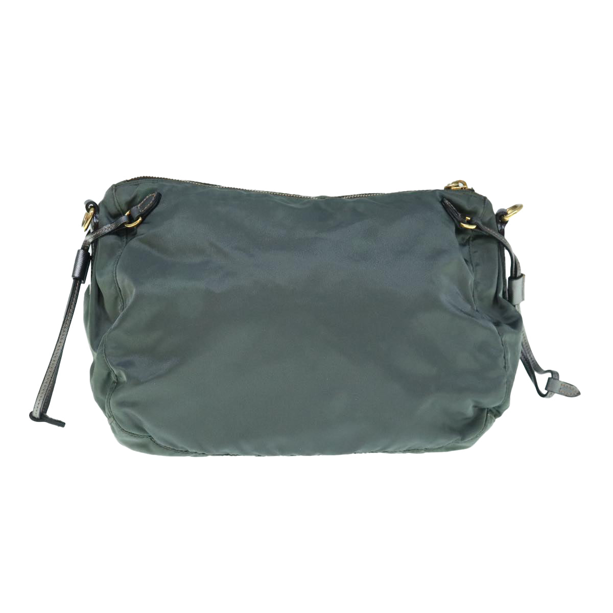 PRADA Shoulder Bag Nylon Green Auth 63530