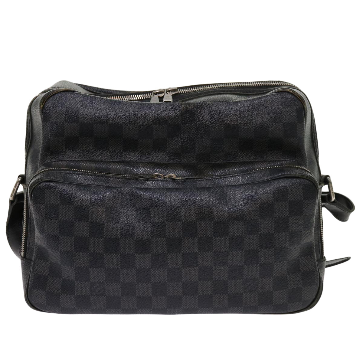 LOUIS VUITTON Damier Graphite Io Shoulder Bag N45252 LV Auth 63542