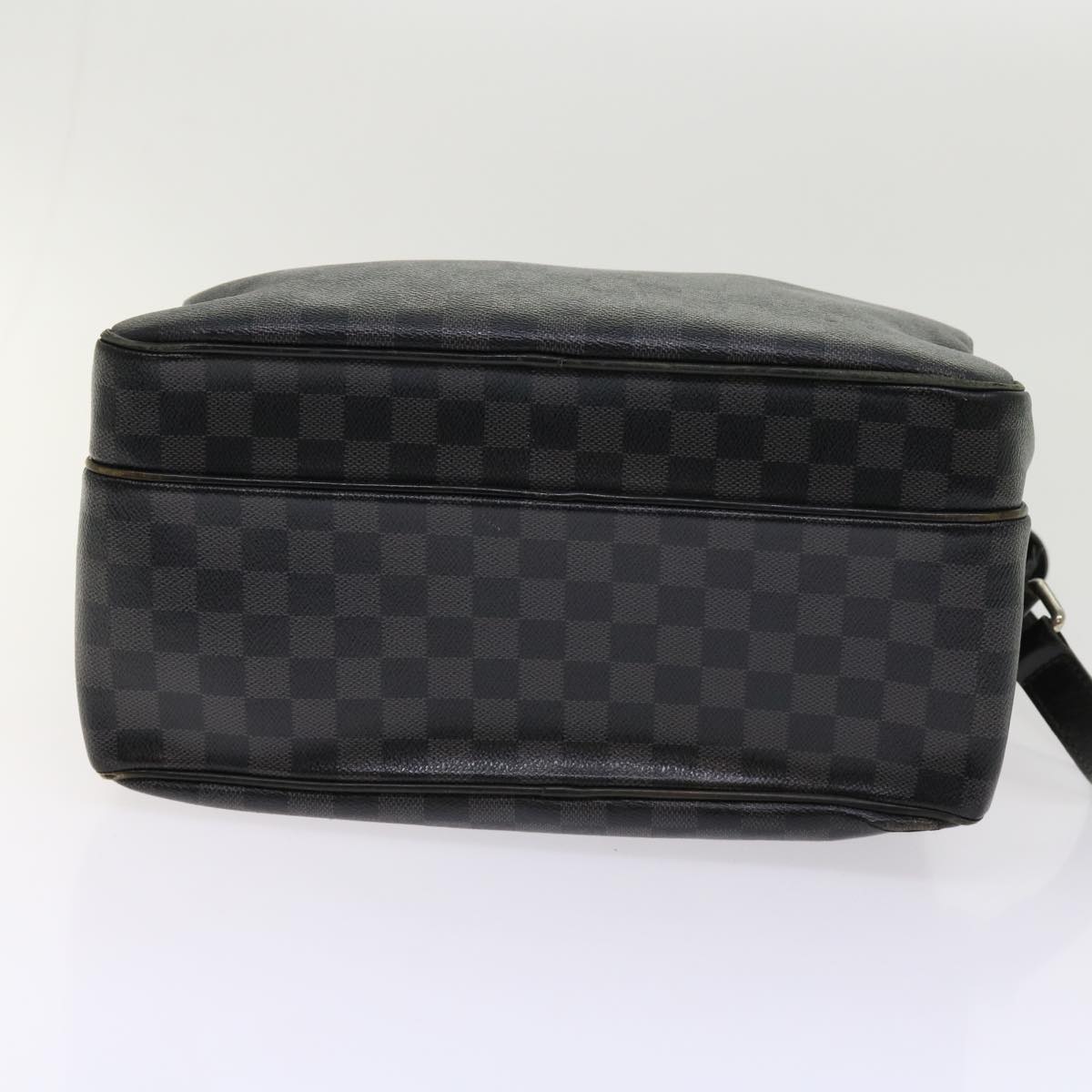 LOUIS VUITTON Damier Graphite Io Shoulder Bag N45252 LV Auth 63542