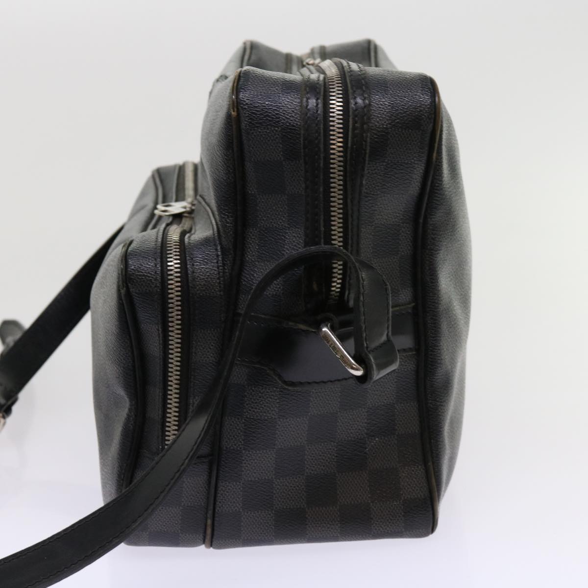 LOUIS VUITTON Damier Graphite Io Shoulder Bag N45252 LV Auth 63542