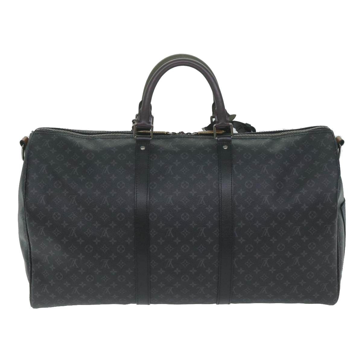 LOUIS VUITTON Monogram Eclipse Keepall Bandouliere 50 Bag M56856 LV Auth 63543S - 0