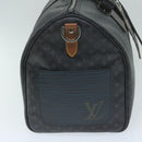 LOUIS VUITTON Monogram Eclipse Keepall Bandouliere 50 Bag M56856 LV Auth 63543S-4