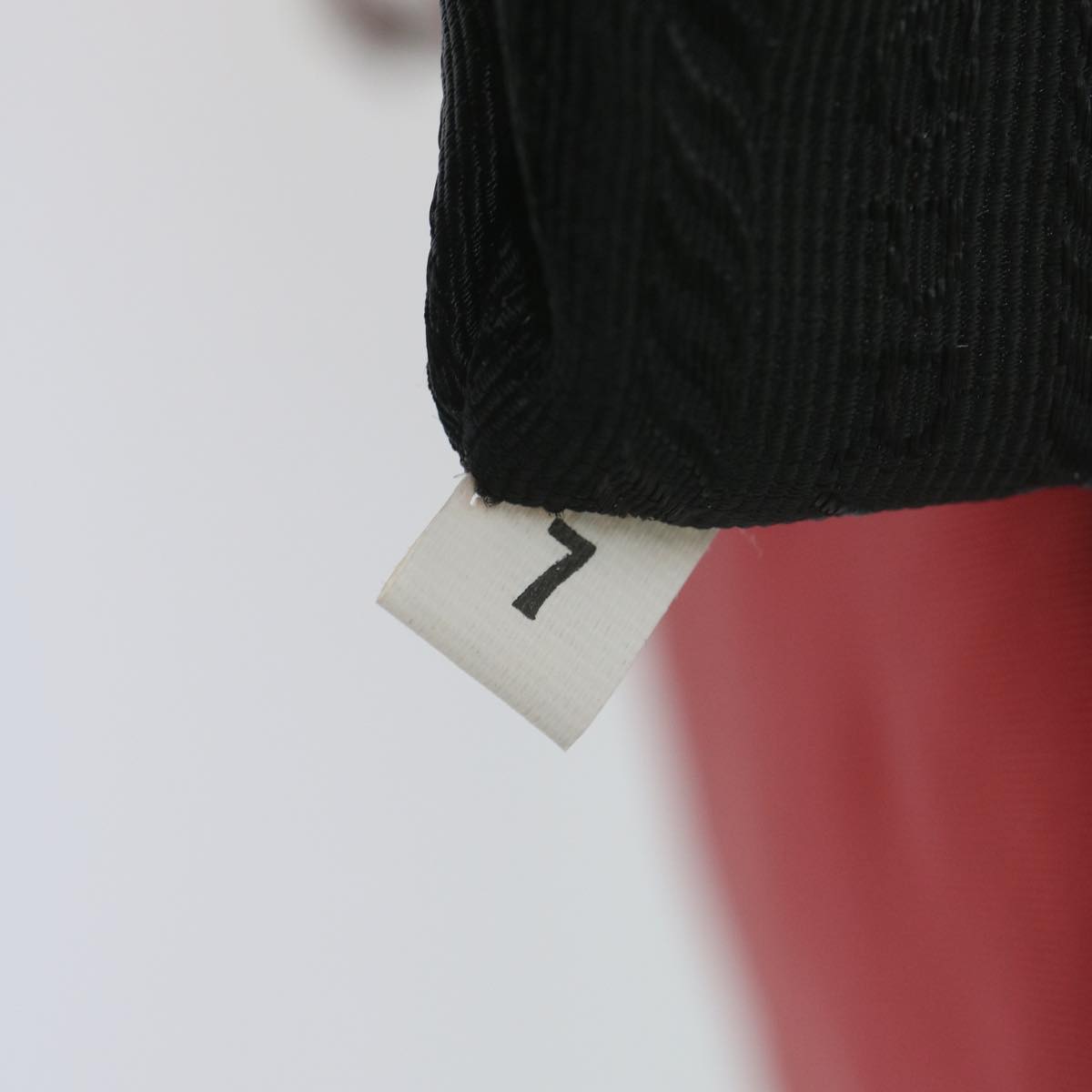PRADA Chain Shoulder Bag Nylon Red Auth 63571