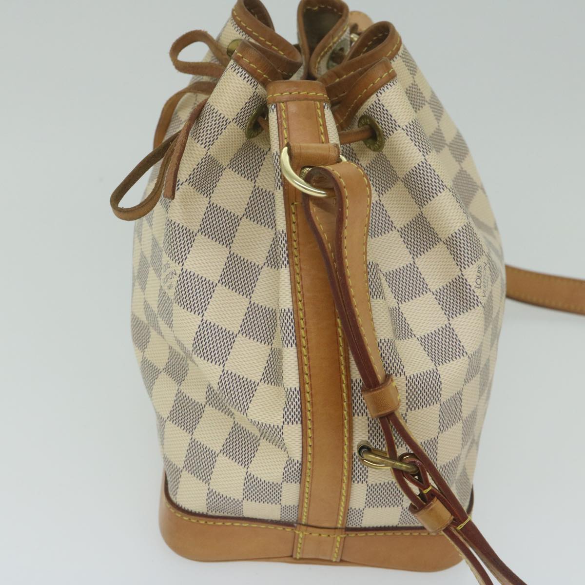 LOUIS VUITTON Damier Azur Noe BB Shoulder Bag N41220 LV Auth 63594A