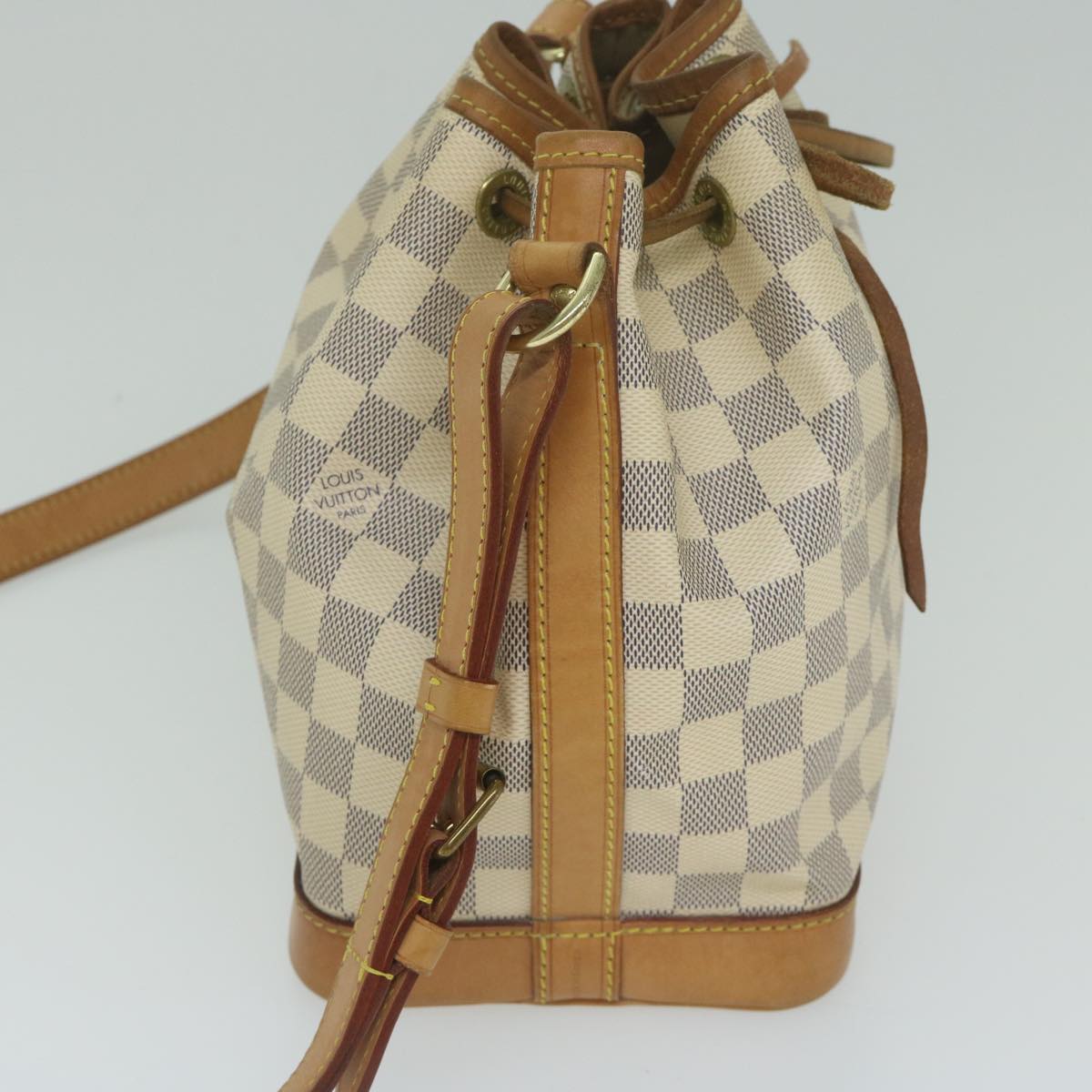 LOUIS VUITTON Damier Azur Noe BB Shoulder Bag N41220 LV Auth 63594A