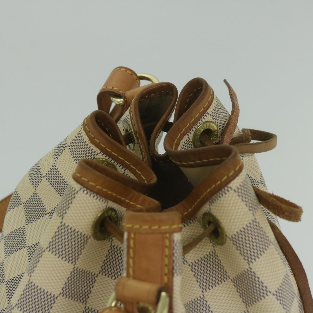 LOUIS VUITTON Damier Azur Noe BB Shoulder Bag N41220 LV Auth 63594A