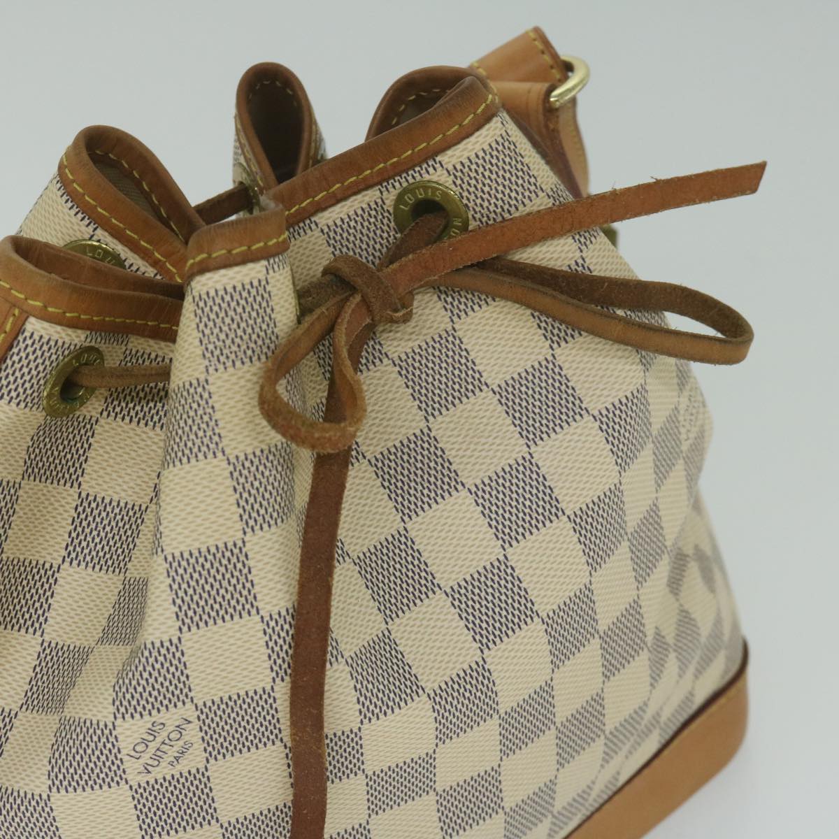 LOUIS VUITTON Damier Azur Noe BB Shoulder Bag N41220 LV Auth 63594A